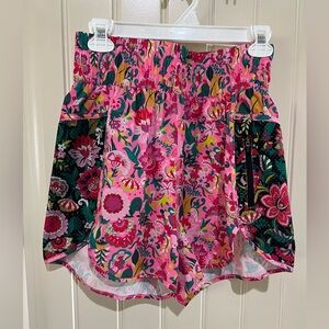 Beach Riot Cliff Shorts- Vibrant Passion Flor Print. Size medium